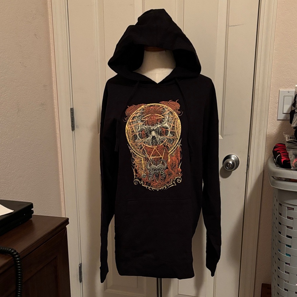 MARAUDA Black Hoodie with Graphic Design NWOT
